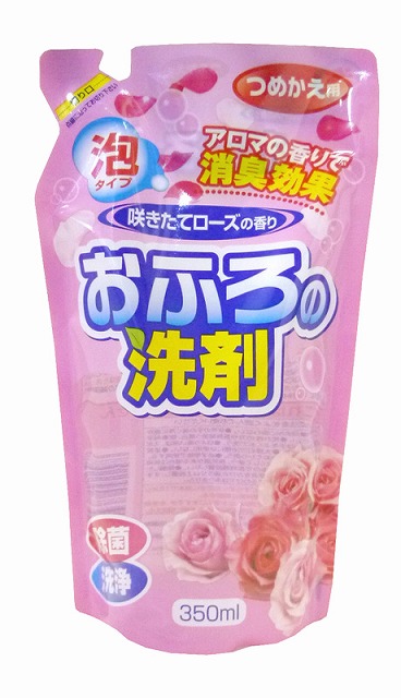 Bathroom Cleaner Foam Rose Refill 350ml#ｵﾌﾛの洗剤泡ローズ　詰替　　350ml
