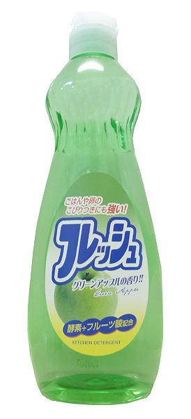 Fruit Acid Compound Fresh G Apple 600ml Kitchen Detergent#ﾌﾙｰﾂ酸配合ﾌﾚｯｼｭGｱｯﾌﾟﾙ　　600ml