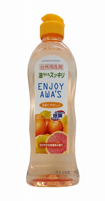 Enjoy Awa’s Kitchen Detergent Citrus 250ml#ｴﾝｼﾞｮｲｱﾜｰｽﾞ台所用洗剤柑橘系　　250ml