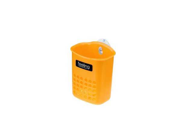 PLASTIC KITCHEN TOOLS CASE W/SUCTION#フィーリング　水切りポケット