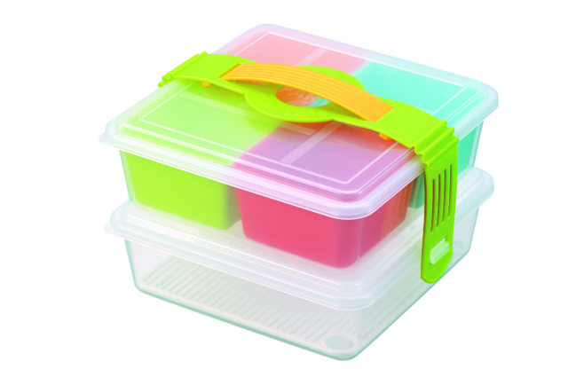 PLASTIC CONTAINER FOR PARTY TWIN MINI-TOYCOLOR#ピクニカミニツイン