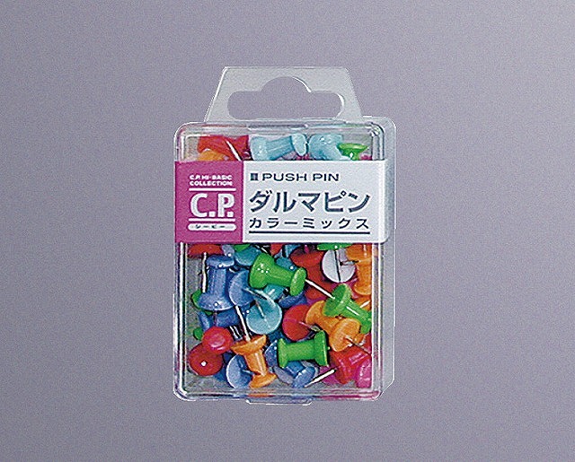 C.P. Thumbtack (Color Mix)#Ｃ・Ｐダルマピン(ｶﾗｰﾐｯｸｽ)