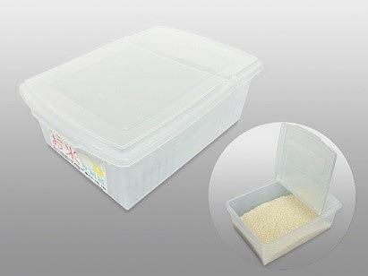 Hissatsu Rice Storage Box  Clear#必殺お米収納箱  クリア　　　