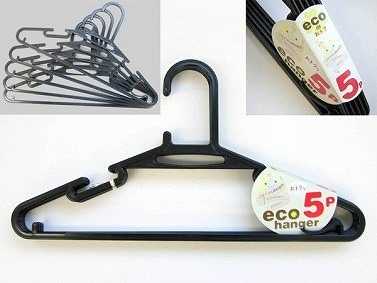 ECO Hanger 5P  Black#ECOﾊﾝｶﾞｰ5P　ブラック　　