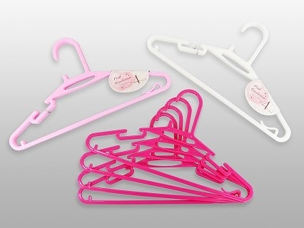 PG Hanger 4P  Vivid Pink×5 Pastel pink×5 White×2#ＰＧハンガー４Ｐ　ビビッドピンク×5 パステルピンク×5 ホワイト×2　