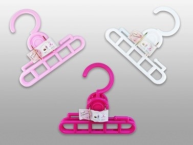 PG New Slacks Hanger  Vivid Pink×5 Pastel pink×5 White×2#ＰＧﾆｭｰｽﾗｯｸｽﾊﾝｶﾞｰ　ビビッドピンク×5 パステルピンク×5 ホワイト×2　