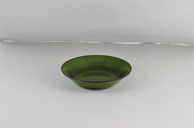 Lacquer Ware Color Clean Coat Round Deep Plate (S) Toryoku Green #漆器彩　クリーンコート　丸深皿 透緑、<小>