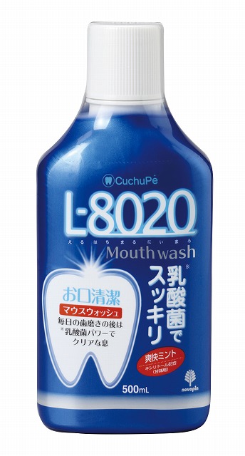 L8020 Mouthwash with Lactobacillus - Mint#クチュッペ　L-8020　マウスウォッシュ　爽快ミント(アルコール)　500ml