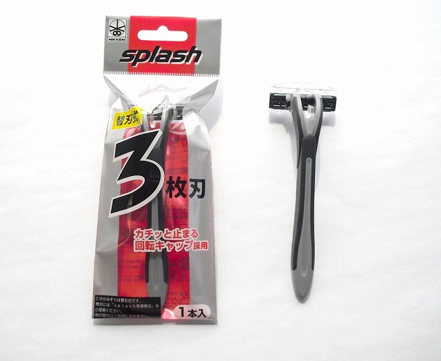 Splash Blade Replaceable Type Razor 3 Blades 1P#splash替刃式3枚刃カミソリ