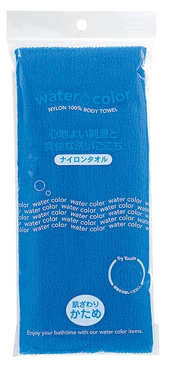 WATER COLOR NYLON TOWEL HARD / BLUE#ｳｫｰﾀｰｶﾗｰ ﾅｲﾛﾝﾀｵﾙ かため･ブルー