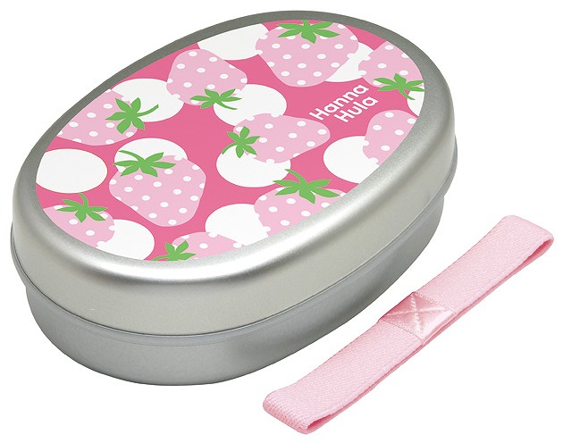 Hanna Hula Strawberry Aluminum Lunch Box with Belt#アルミべんとう　いちご
