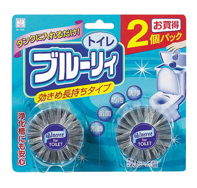 Toilet Bowl Cleaner with Deodorizer - Set of 2 (50g)#ブルーリィ　50g(インタンクタイプ)2個入