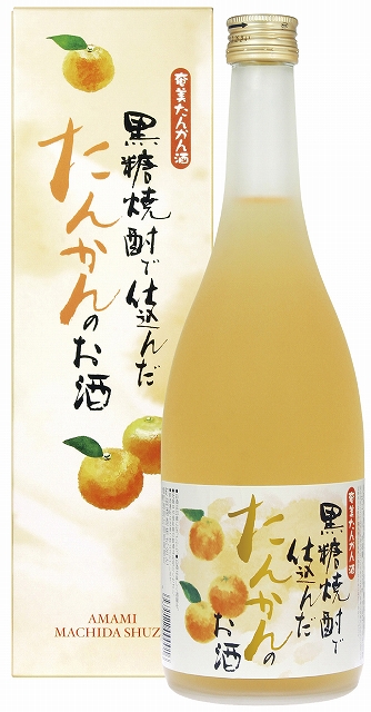 Amami Citrus Tankan Wine 720ml Bottle (Boxed)#奄美たんかん酒　７２０ｍｌ 瓶　（箱入り）