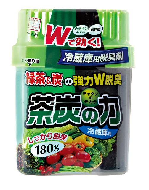 Green Tea & Charcoal Refrigerator Deodorizer#茶炭の力　冷蔵庫用脱臭剤　180g