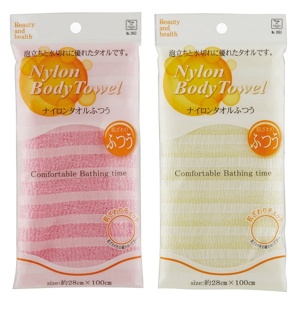 Nylon Washcloth-Standard#ﾅｲﾛﾝﾀｵﾙ　ふつう　(28x100cm)