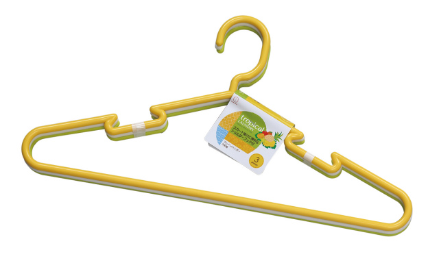 Notched Hangers-Set of 3#tropical LAUNDRY プレーンハンガー3P