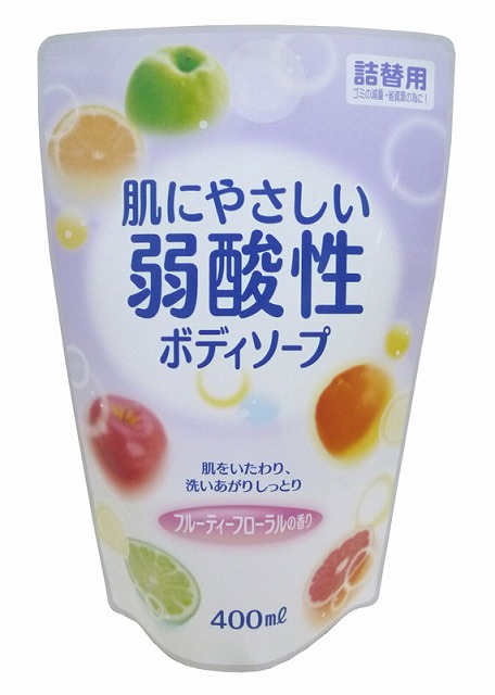 Weak-acidic Body Soap Fruity F Refill 400ml#弱酸性ﾎﾞﾃﾞｨｿｰﾌﾟﾌﾙｰﾃｨF詰替　　400ml