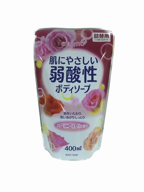 Weak-acidic Body Soap Rose Refill 400ml#弱酸性ﾎﾞﾃﾞｨｿｰﾌﾟ ﾛｰｽﾞ　詰替　　400ml