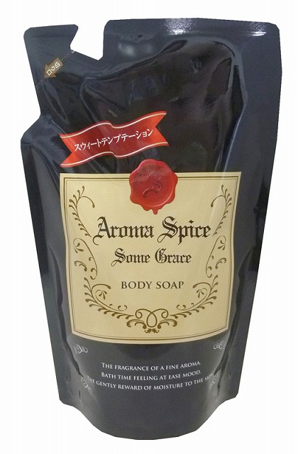 Aroma Spice Body Soap Sweet Refill 400ml#ｱﾛﾏｽﾊﾟｲｽﾎﾞﾃﾞｨｿｰﾌﾟ ｽｳｨｰﾄ 詰替　　400ml