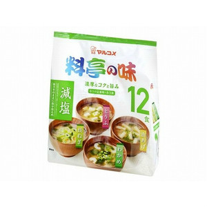 MARUKOME Low Salt Miso Soup "Restaurant Taste" 12P #マルコメ 料亭の味減塩１２食