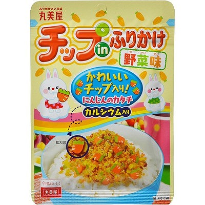 Chip in Furikake (Condiment for Rice) ＜Vegetable Taste＞ New Pack 24g#チップinふりかけ ＜野菜味＞ ニューパック  24g