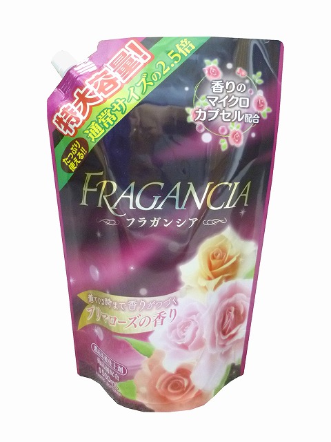 Softener Fragancia Prima Rose L Refill 1500ml#柔軟剤ﾌﾗｶﾞﾝｼｱﾌﾟﾘﾏﾛｰｽﾞ大　詰替　　1500ml
