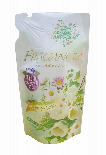 Softener Fragancia Floralmile  Refill 480ml#柔軟剤ﾌﾗｶﾞﾝｼｱﾌﾛｰﾗﾙﾐｰﾙ　詰替　　480ml