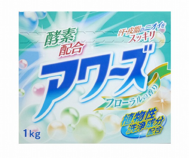 Enzyme Compound Awa’s Powder Detergent Floral 1.0kg#酵素配合ｱﾜｰｽﾞﾌﾛｰﾗﾙ　　1.0kg