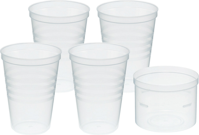 PLASTIC LARGE CUP-5P#ジャンボカップ　５Ｐ