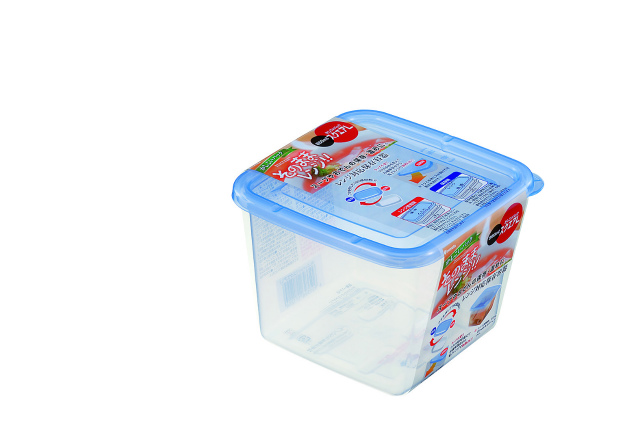 PLASTIC FOOD STORAGE (SQUARE L)#かしこいパック（ｽｸｴｱ L）