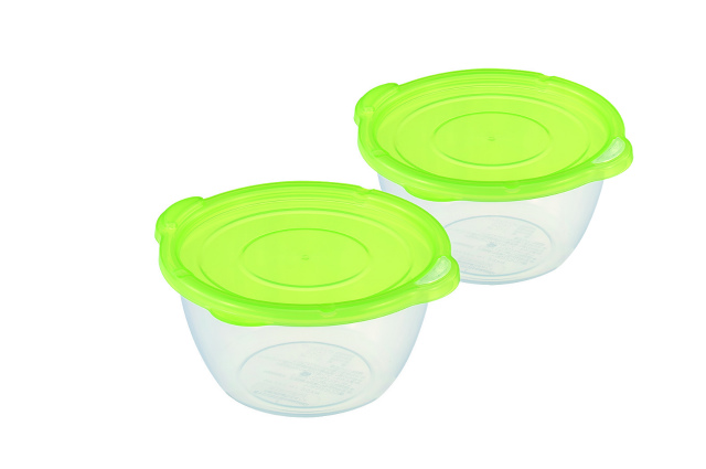 PLASTIC FOOD STORAGE FOR RICE -(2P)#かしこいパックごはん一膳用２個組