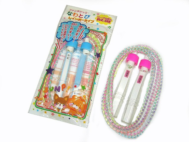 Fantastic Jump Rope (Rainbow Type)  2 Color Assort #ﾌｧﾝﾀｼﾞｯｸなわとび（ﾚｲﾝﾎﾞｰﾀｲﾌﾟ）  2色ｱｿｰﾄ