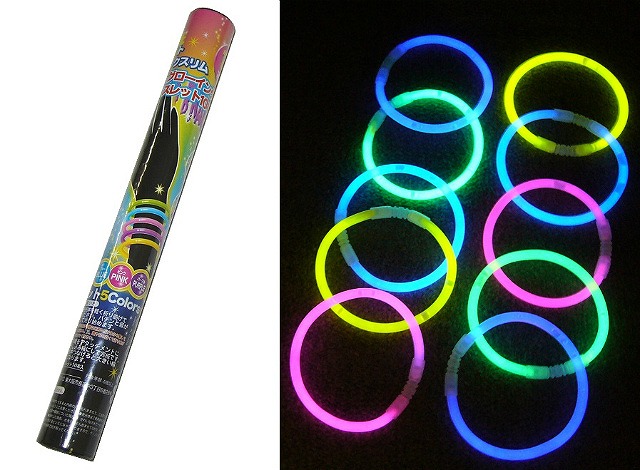 Tube Glowing Bracelet 10P#筒入グローイングブレスレット10本入