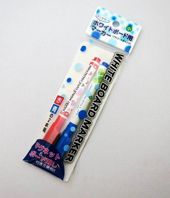 Fancy White Board Marker (S) Red Blue#ファンシーホワイトボードマーカー（小）　赤　青