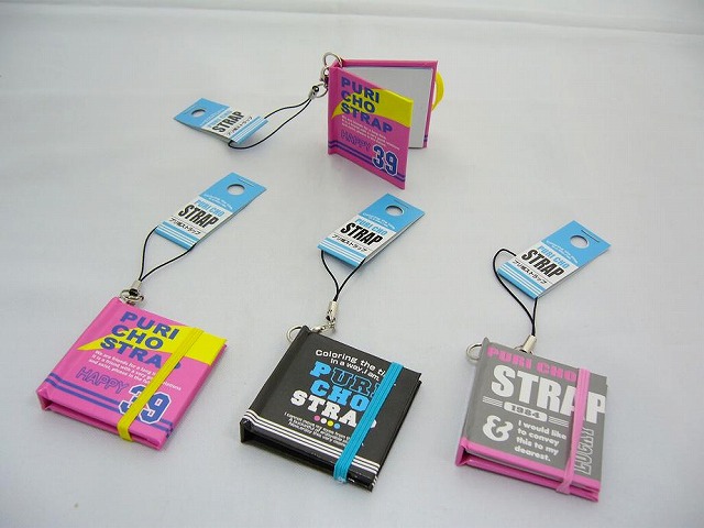 Strap with Photo Sticker Book#プリ帳ストラップ　ロゴ