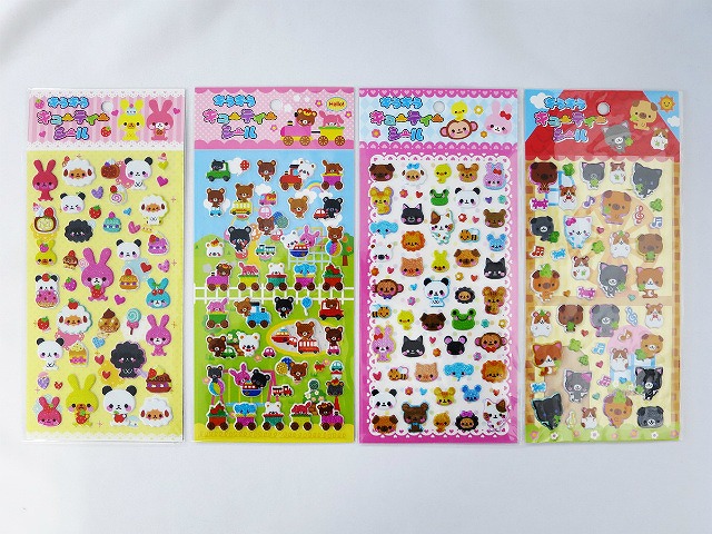 Kira Kira Cute Sticker  4 Pattern Assort #きらきらキューティシール  4柄ｱｿｰﾄ
