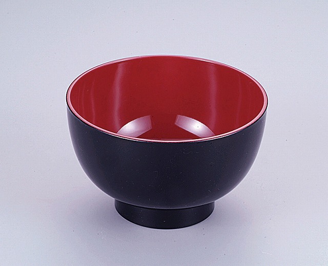 PET Alloy 3.6 Soup Bowl (Black) Accomodated To Dishwasher#3.6汁椀（黒）食洗対応