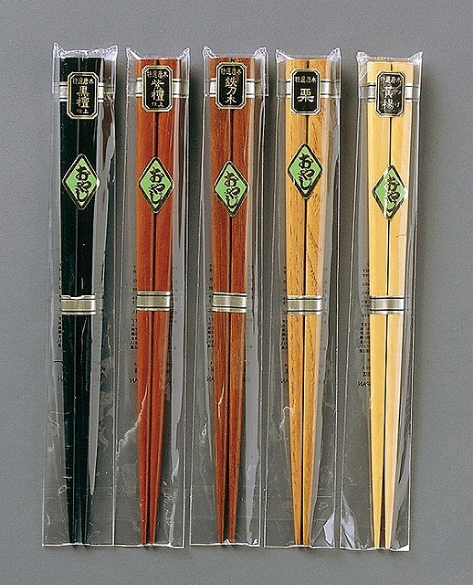 Wooden Chopsticks 23.5cm 5 types assorted. #箸　銘木おやじ23.5cm