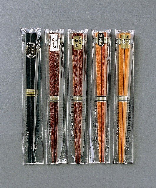 WoodenChopsticks5typesassorted. 19.5cm#箸銘木箸アソ-ト 19.5cm