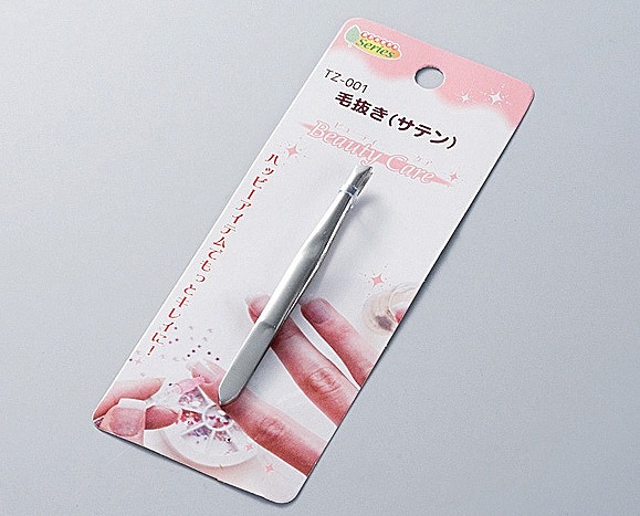 TZ-001 Tweezers(Satin Finish) Straight Type#TZ-001 毛抜き（ｻﾃﾝ仕上）ストレート