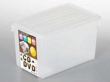 Hissatsu CD･DVD Half Storage Box  Clear#必殺CD･DVDﾊｰﾌ収納箱　クリア　