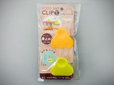 Food Bag Clip S 2P (with Magnet)  Orange Green#袋止めクリップ小２Ｐ（マグネット付）オレンジ  グリーン