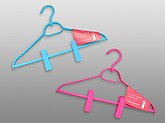 Clip Plus Hanger Stylish  Pink×6 Blue×6#ｸﾘｯﾌﾟﾌﾟﾗｽﾊﾝｶﾞｰStylish  ピンク×6 ブルー×6　