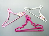 PG One-Touch hanger 2P  Vivid Pink×5 Pastel Pink×5 White×2#ＰＧﾜﾝﾀｯﾁﾊﾝｶﾞｰ２Ｐ　ビビッドピンク×5 パステルピンク×5 ホワイト×2　
