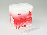 MAKE UP White Cotton Buds with PP Axis 180P #MAKE UP綿棒180P  ホワイト　　