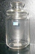 Pop Jar with Glass Lid L#ポップジャーガラス蓋　Ｌ　