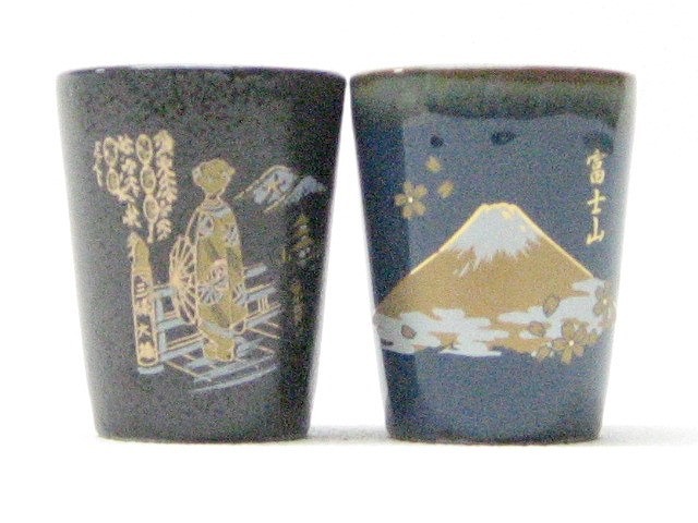 PAIR SHOT CUP MAIKO&FUJI#舞妓富士ショット杯ﾍﾟｱ
