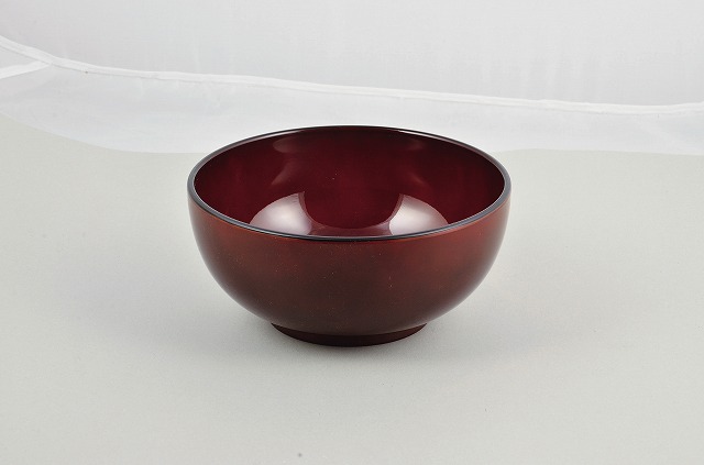 Lacquer Ware Color Clean Coat  Akatame Red （Noodle Bowl）#漆器彩　クリーンコート　麺どんぶり　赤溜
