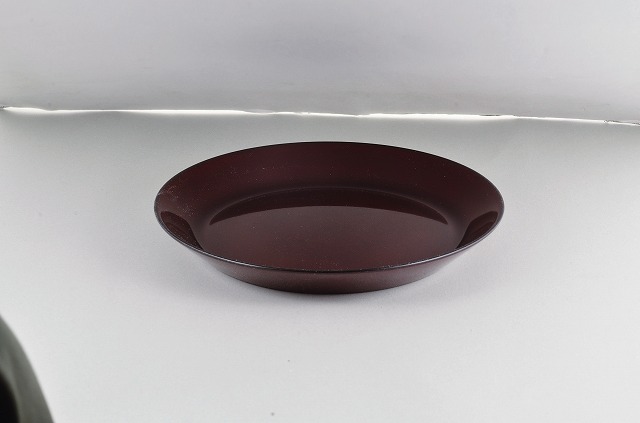 Lacquer Ware Color Clean Coat  Akatame Red （Round Plate）#漆器彩　クリーンコート　丸皿　赤溜