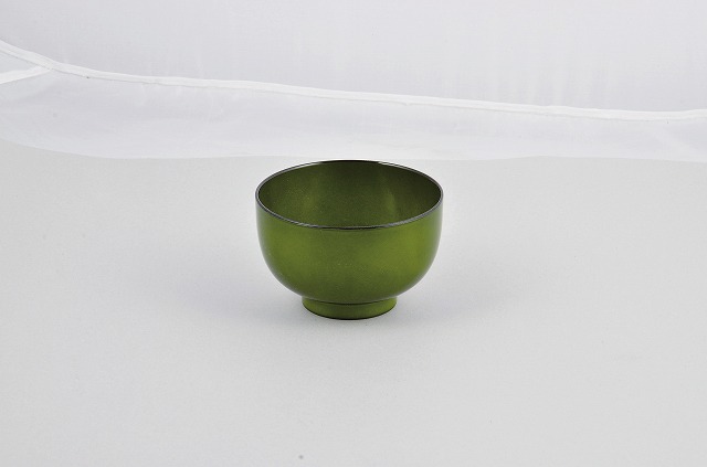 Lacquer Ware Color Clean Coat Soup Bowl Toryoku Green #漆器彩　クリーンコート　汁椀 透緑